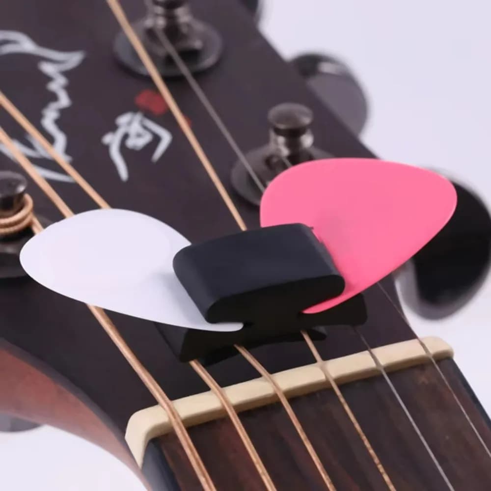 Supporto per plettri da chitarra a clip, 2 pezzi, supporto per plettri da montare sulla paletta, clip per plettri per chitarra