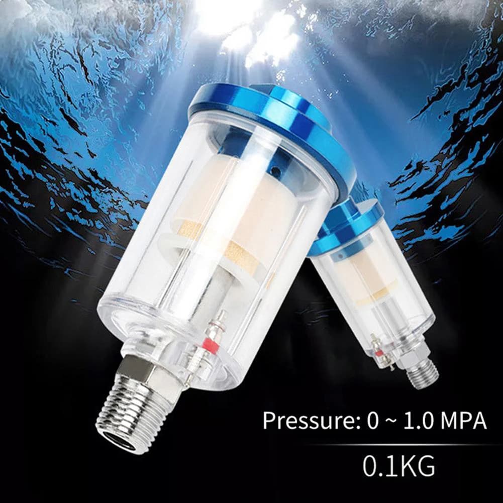 1/4" Standard Thread Oil Water Separation Filter Filter Solid Air Pollutants For Compressor Paint Pneumatic Spray Tool Parts