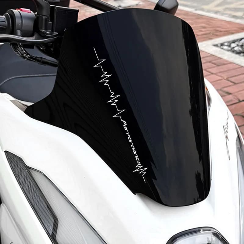 Performance ECG Heartbeat Pattern Waterproof Decal Fit Motorbike Mountain Bike Helmet Tank Decor Heartbeat