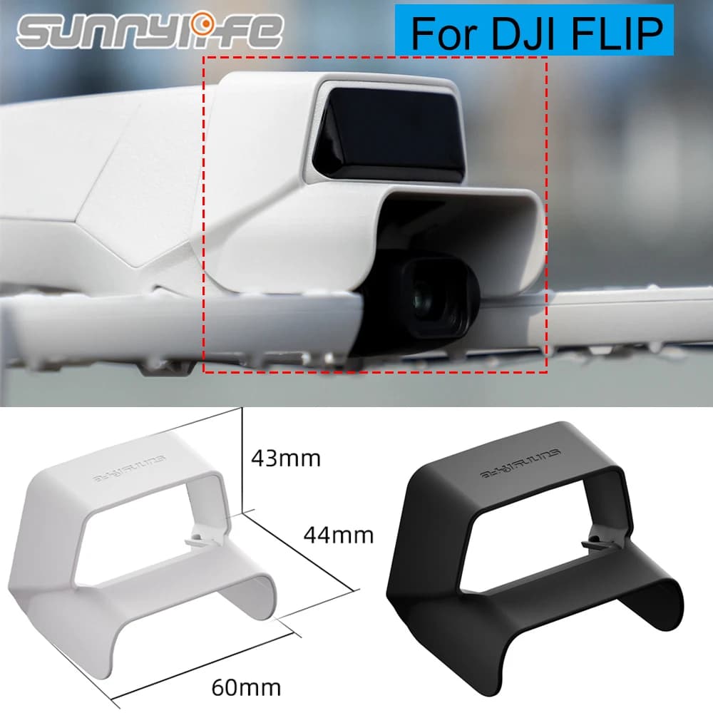 Sunnylife Copriobiettivo per DJI FLIP Drone Gimbal Paraluce Anti-Graffio Protezione fotocamera Parasole Copriobiettivo per DJI Flip Case