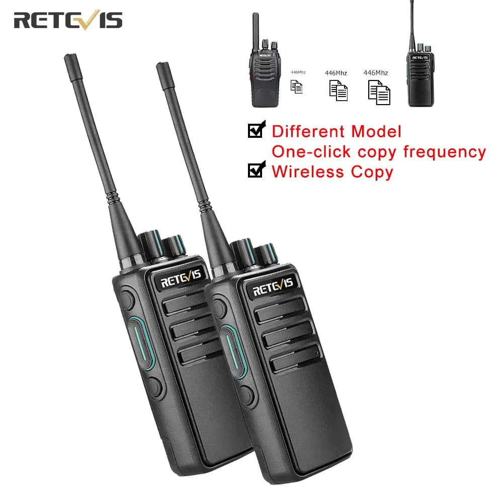 Walkie Talkie 2 Pezzi Retevis Walkie-talkie PMR 446 RB629 Radio bidirezionale portatile legale a lungo raggio ht per la caccia in fabbrica di hotel