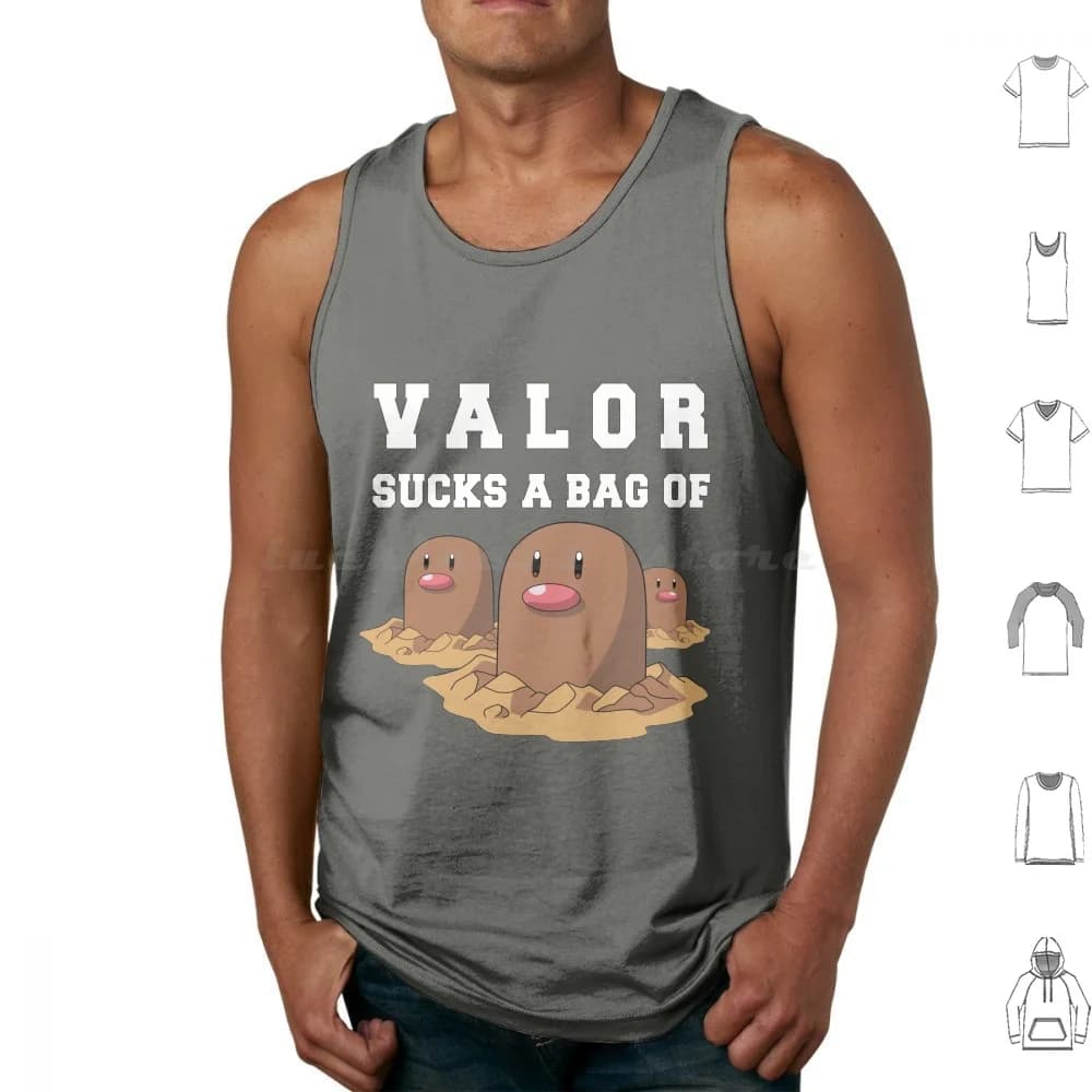 Valor Sucks Canotte Stampa Cotone Gameboy Team Valor Go Videogiochi Divertente Mystic Valor Team Mystic