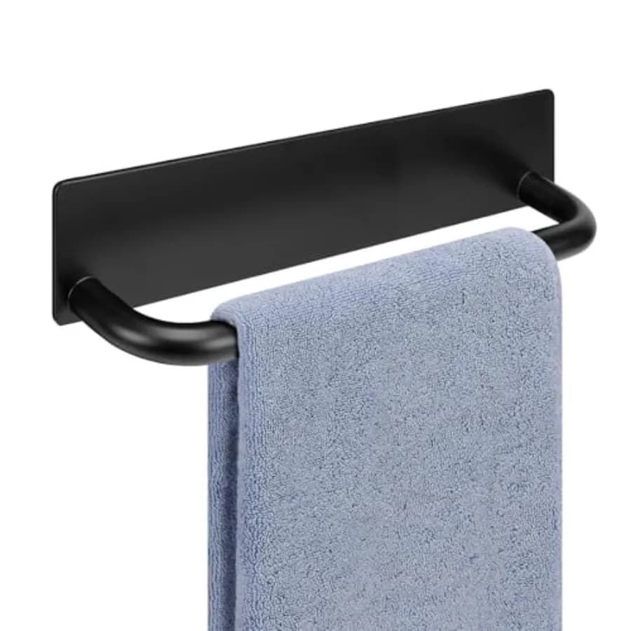 Self Adhesive Hand Towel Holder- 304 Stainless Steel Hand Towel Bar for Bathroom Kitchen Stick on Wall, Towel Ring No Drilling,