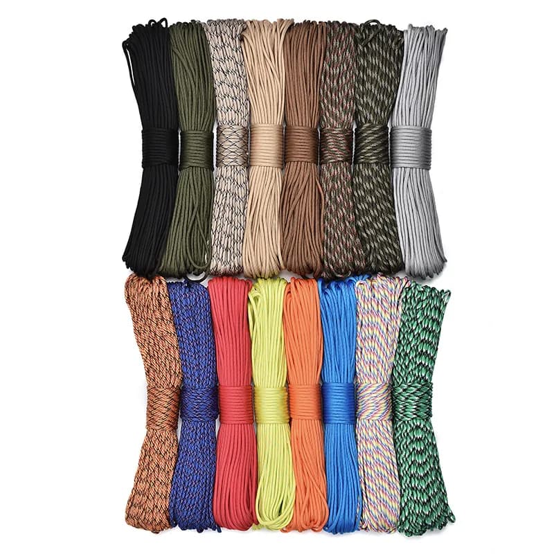 Nylon 550 Paracord 9-core 31M multipurpose camping stretcher outdoor cord manual DIY
