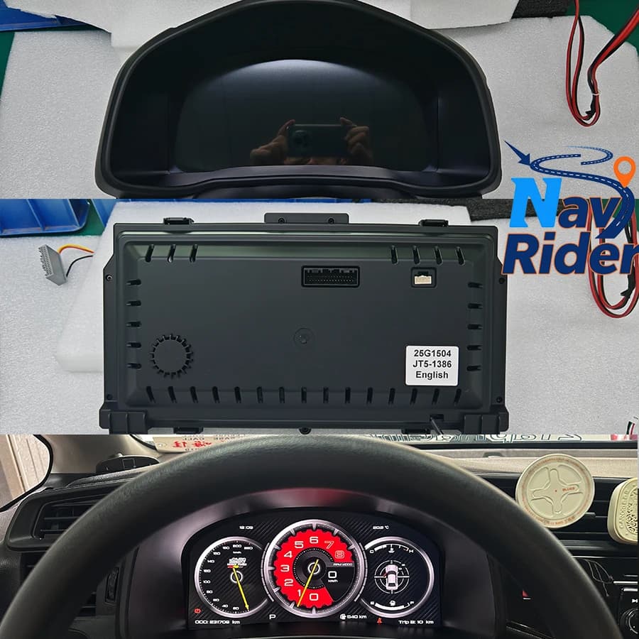 12.3 "Per Honda Fit Jazz 2014-2020 Aggiornamento Smart Cluster Tachimetro Pannello strumenti Virtual Cockpit Auto LCD Cruscotto Schermo