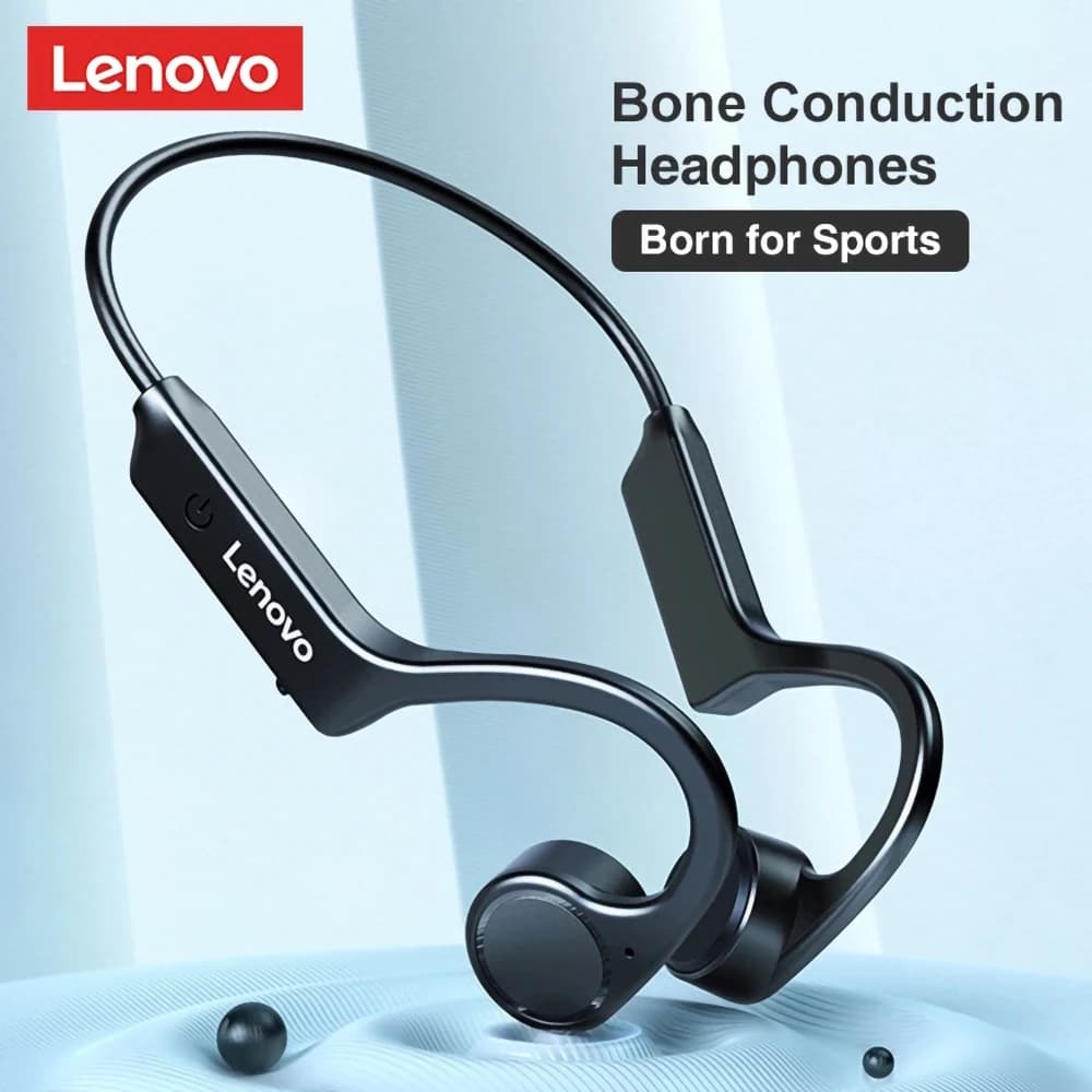 Lenovo X4 TWS Cuffia Bluetooth a conduzione ossea Auricolare sportivo Auricolare wireless impermeabile con microfono Gancio per l'orecchio Bass Hifi Stereo