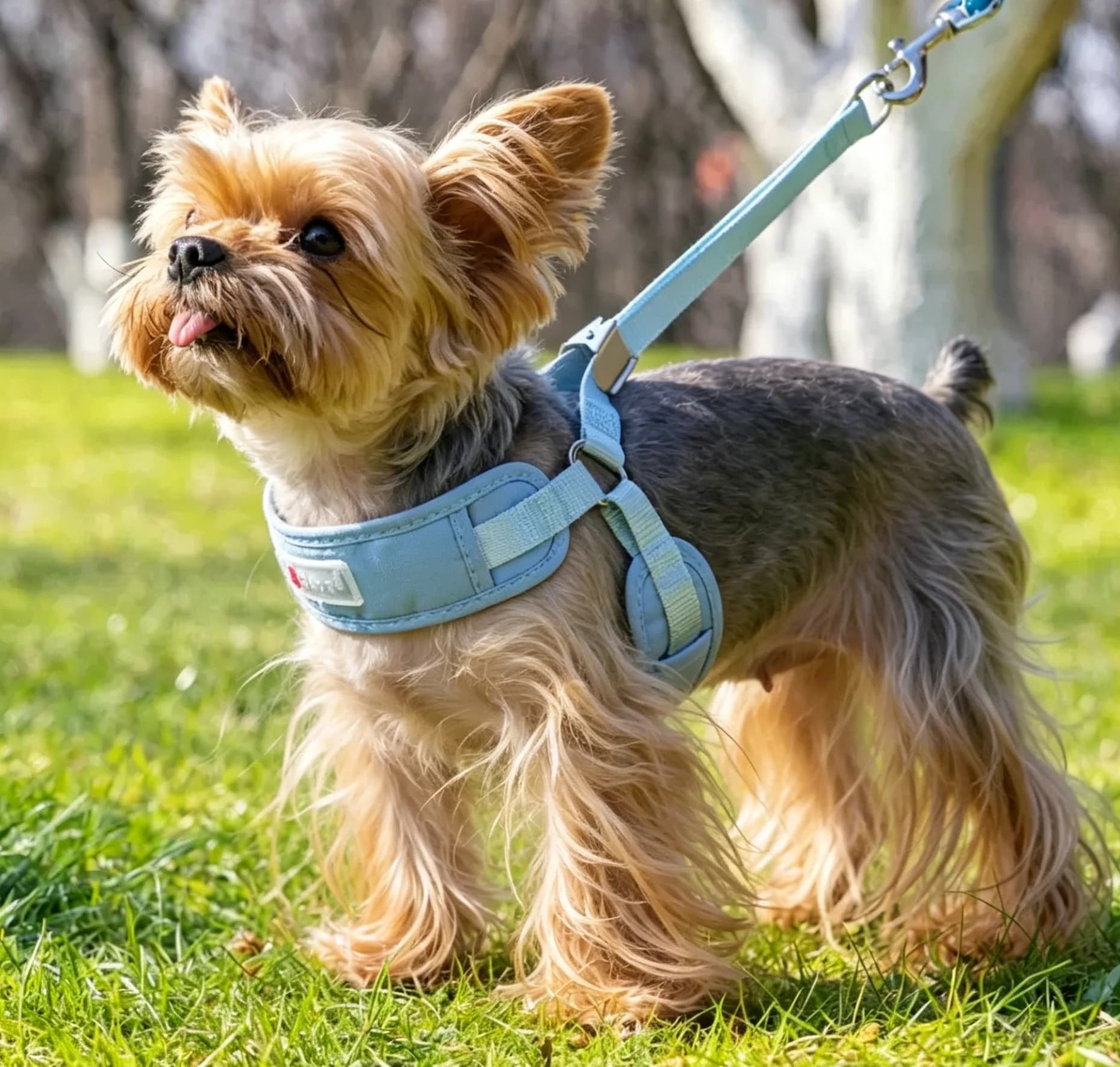 Breathable Dog Harness and Leash Set – Chest Back Strap for Small Dogs Puppy, Comfortable Walking Lead for Daily Use
