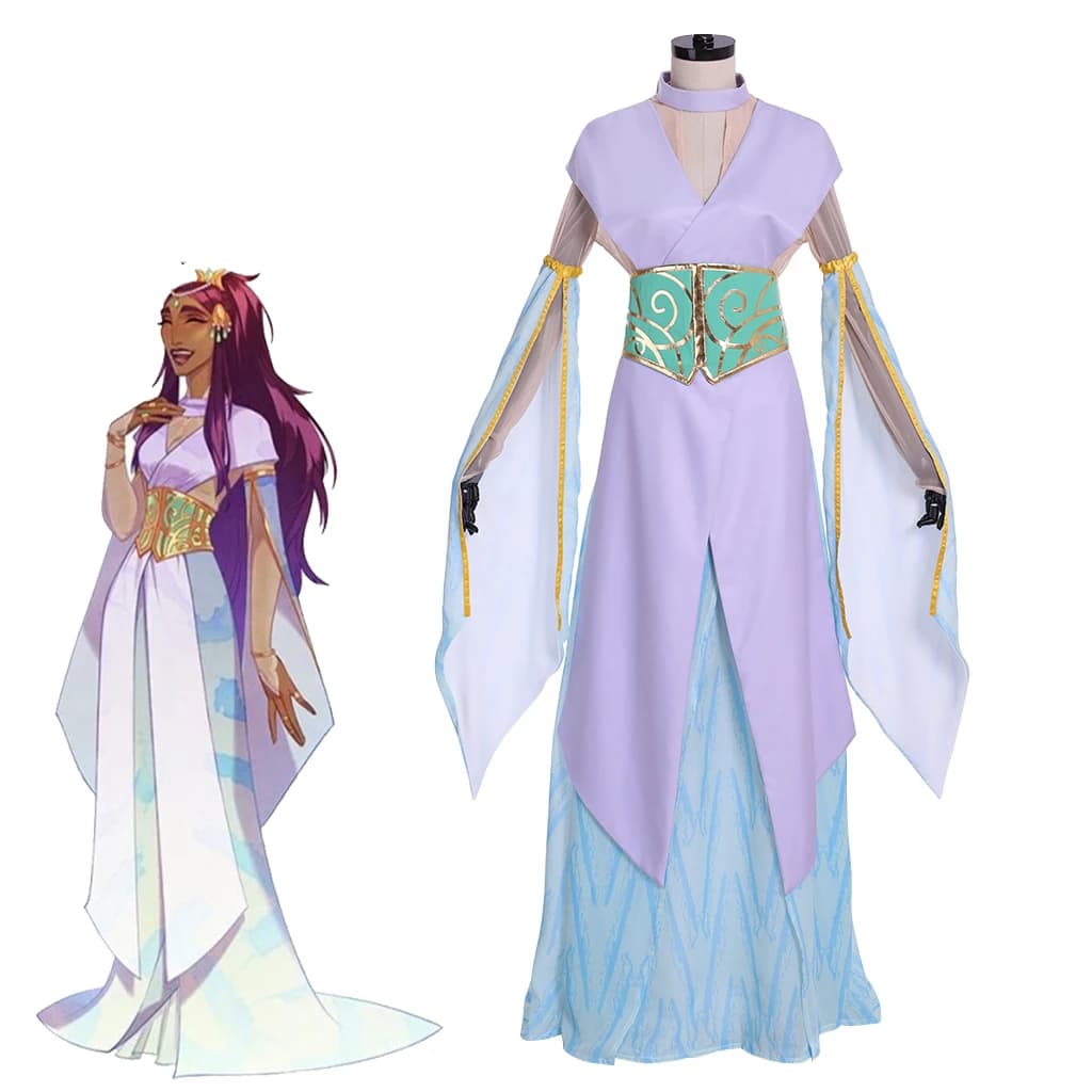 Gioco Nadia Cosplay Costume da Sacerdote per le donne Elegante abito sexy Abito uniforme Abito da spettacolo teatrale per feste di carnevale di Halloween