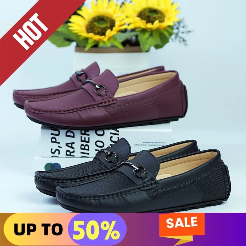 Mocassini in vera pelle da uomo design mocassino moda slip on morbido piatto scarpe casual da uomo calzature maschili per adulti scarpe da barca fatte a mano