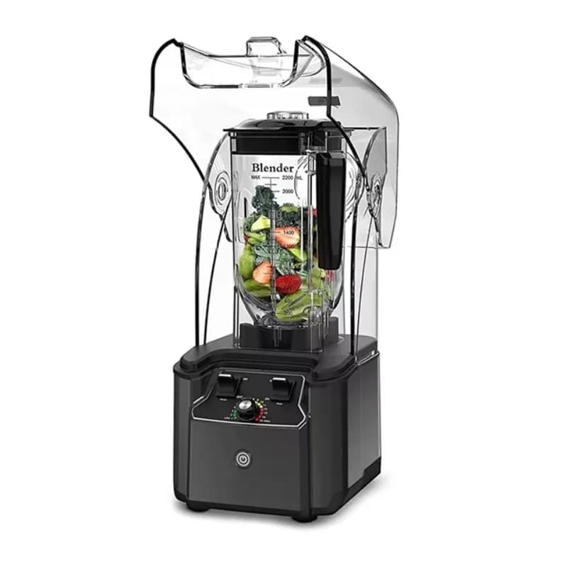 Airo High Speed Power 3.35HP With Soundproof Cover Blender 2500 Watt 2.2 Ltrs Commercial Smoothie Blender Machine