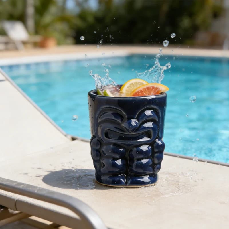 Creativo Bicchiere per Cocktail in Ceramica Stile Hawaiano, Mini Tazza per Bevande Fredde, Bicchiere per Birra da Festa, Decorazione per la Casa, Regalo per la Famiglia
