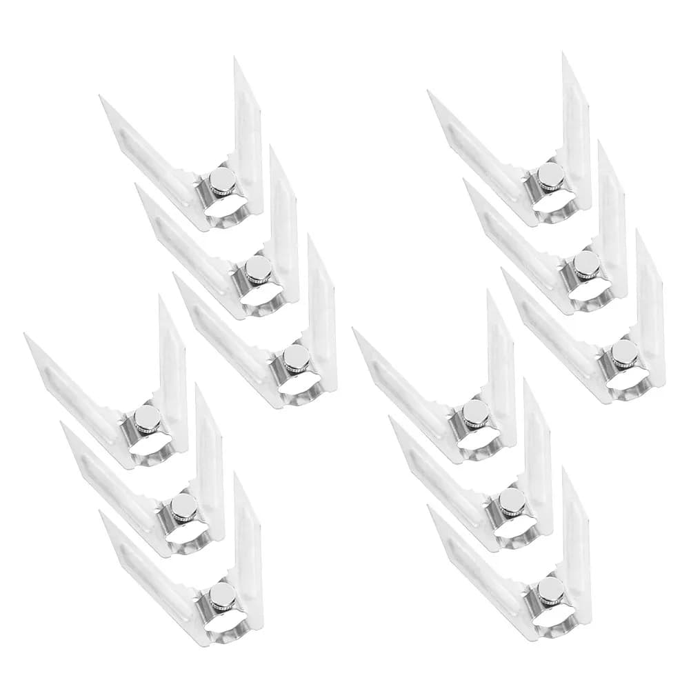 Set di 12 Forchette Rotanti in Acciaio Inox per Pollo Arrosto, Universali per Forno e Friggitrice ad Aria, Utensili Robusti per Griglia, Facili da Usare
