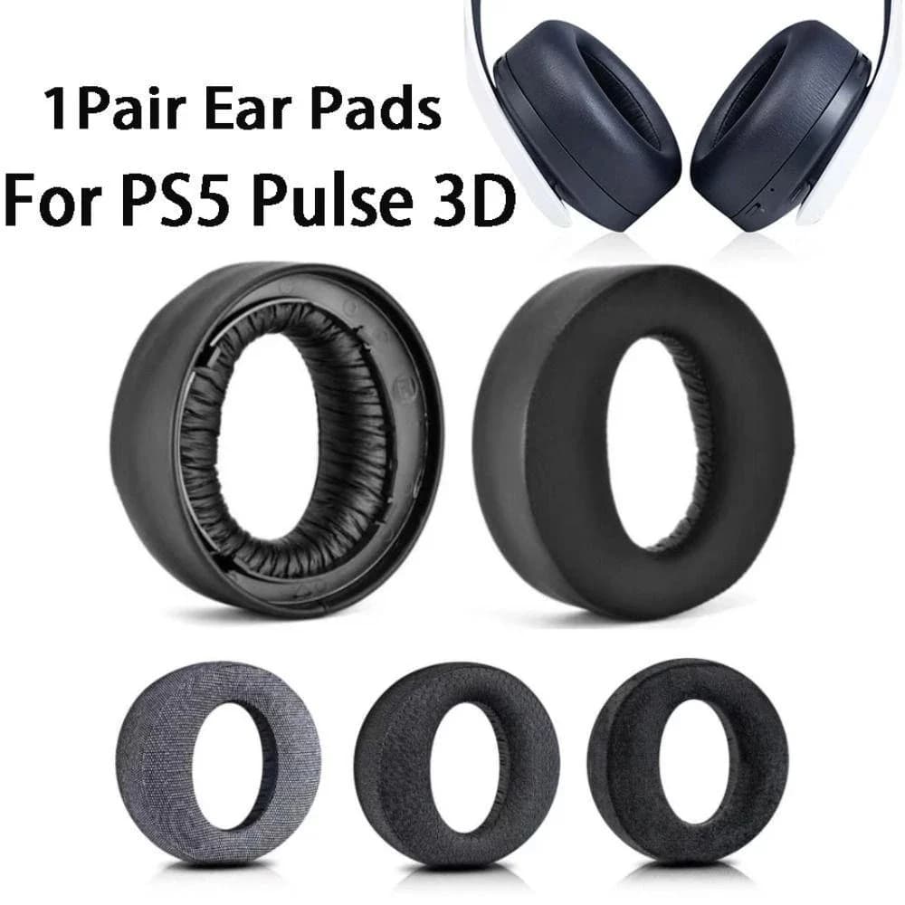 1 pair of memory foam ear pads for wireless headphones Playstation PS5 Pulse 3D