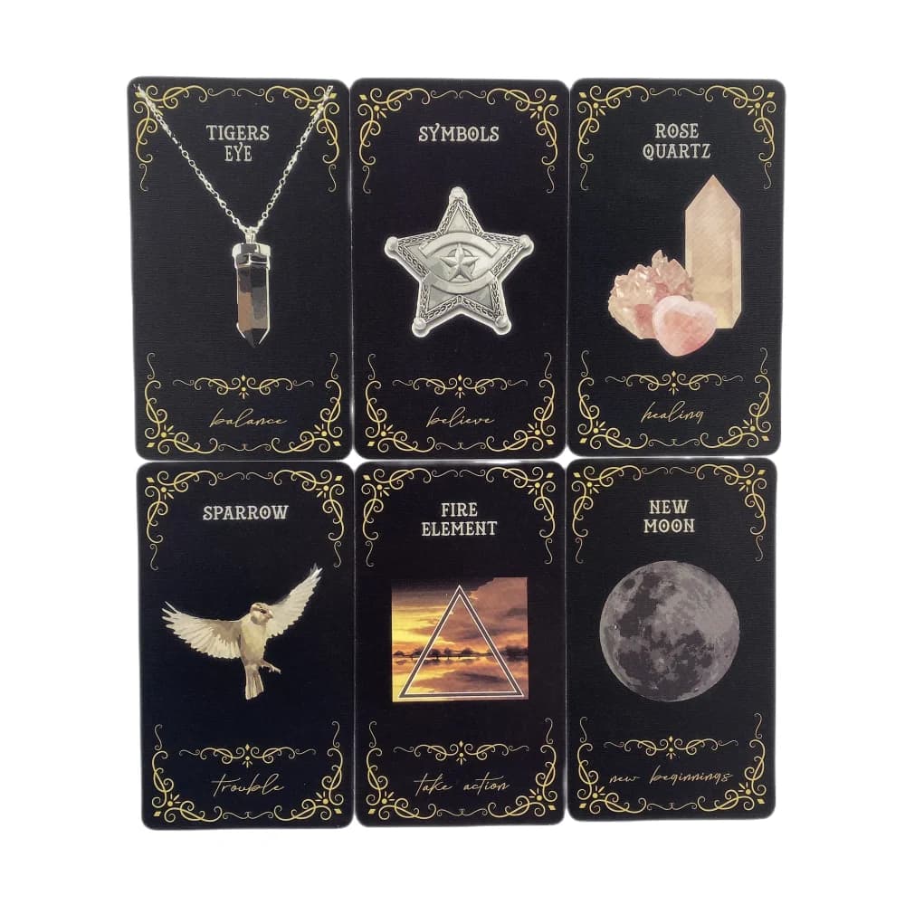 Carte Oracolo Pratiche Magic Innen Witch, Mazzo per Divinazione, Edizione Inglese, Gioco da Tavolo Tarocchi per Feste