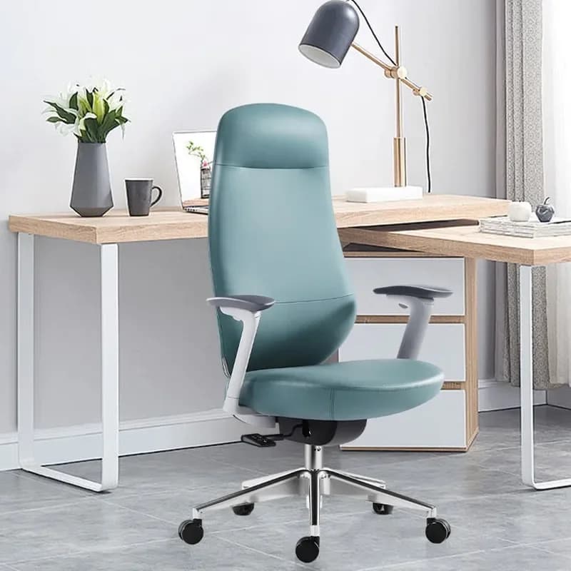 Leather Boss Office Chair Ergonomic Rotating Computer Desk Seat Home E-sports Gaming Sofa Sedentary Comfortable Wholesale