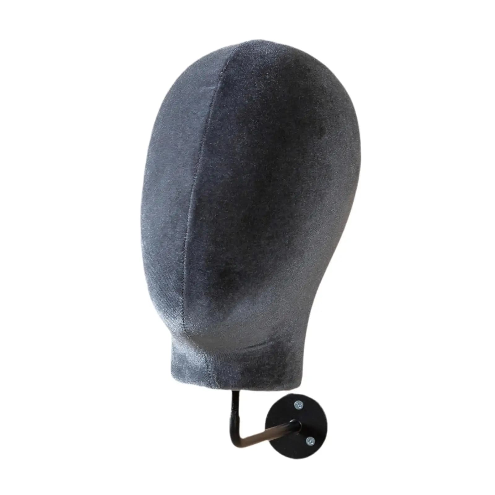 Wig Display Mannequin Head Wall Mounted Hat Holder Display for Hairdresser Training Home Salon Shop Props Beginner Headphones