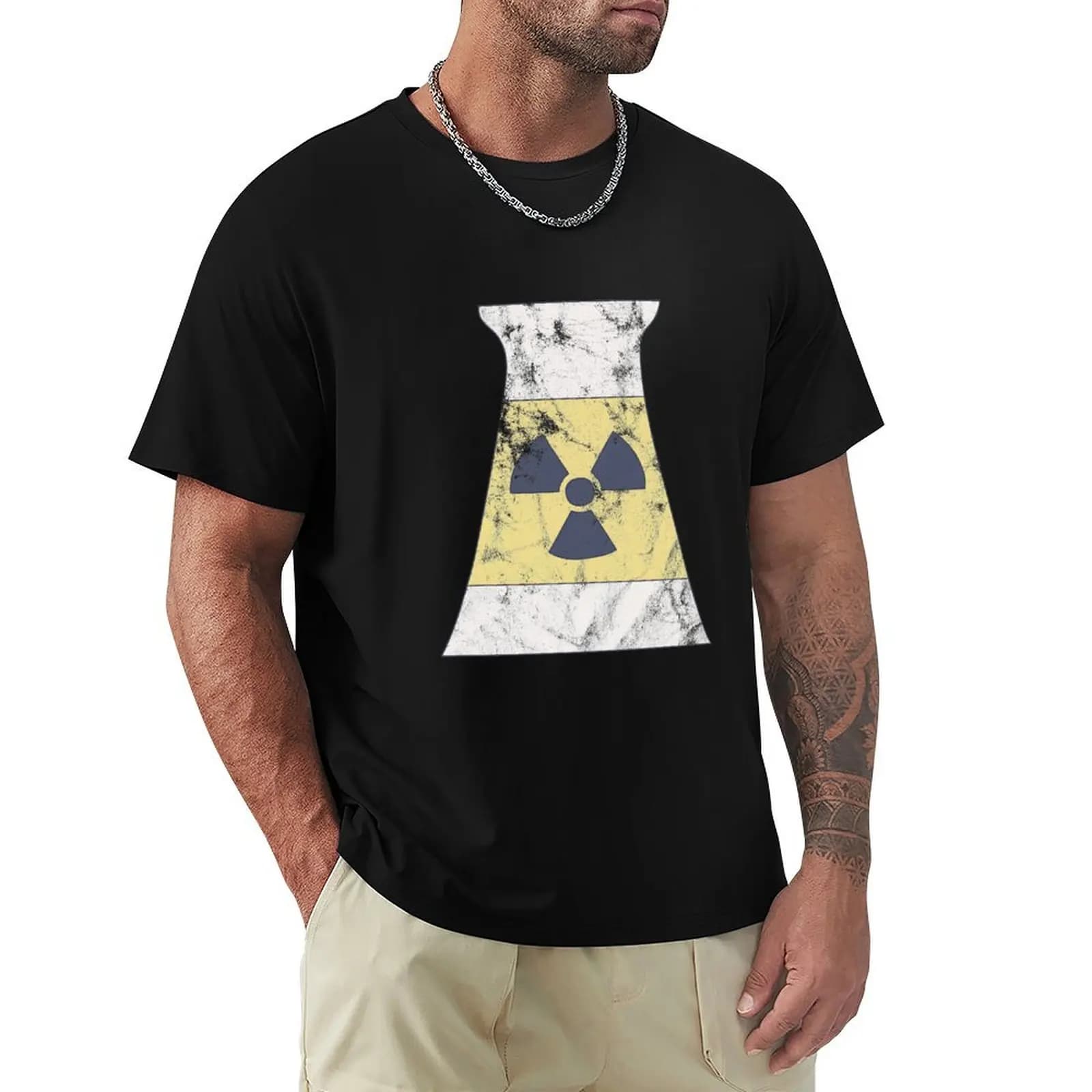 Distressed Nuclear Power - Thermal Power Station - Reaction T-Shirt T-shirt a maniche corte di grandi dimensioni