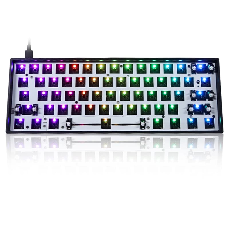 GK61 GK61X GK61XS RGB Hot Swap programmabile cablato Bluetooth split spacebar Cherry MX interruttori tastiera meccanica kit fai da te