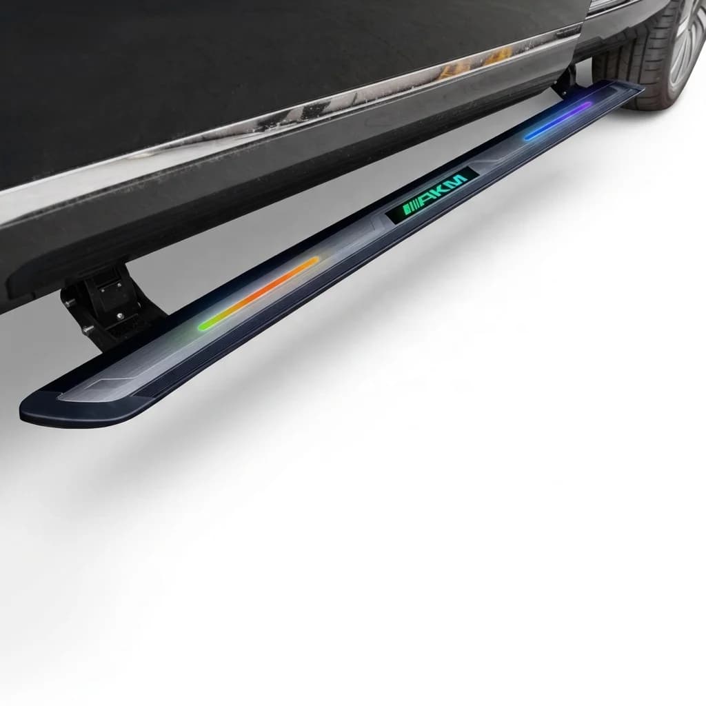 RGB Light Electric Side Step Other Exterior Accessories Power Running Boards For VW Viloran LED Light Strip Powered Threshold