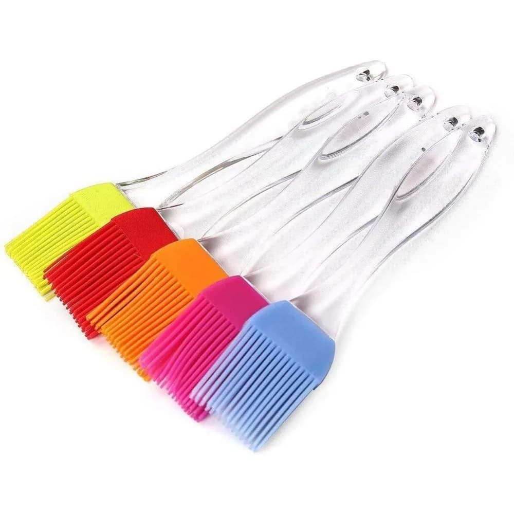 Silicone Basting Brush Set - 5 Piece Tool for Grilling and Marinating
