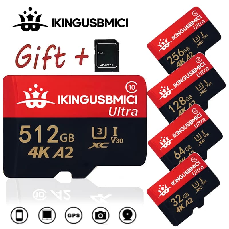 Micro SD Card Ultra 32G 64G 256G Memory Card 512GB C 10 51 2G Original 128G Trans Flash Card for Smartphone Desktop Nintend