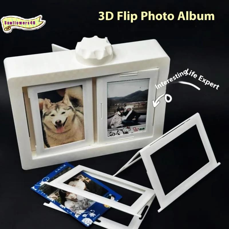 Rotatable Photo Frame Kpop Photocard Holder Idol Picture Frame Display Stand Desk Accessory Room Desktop Decor