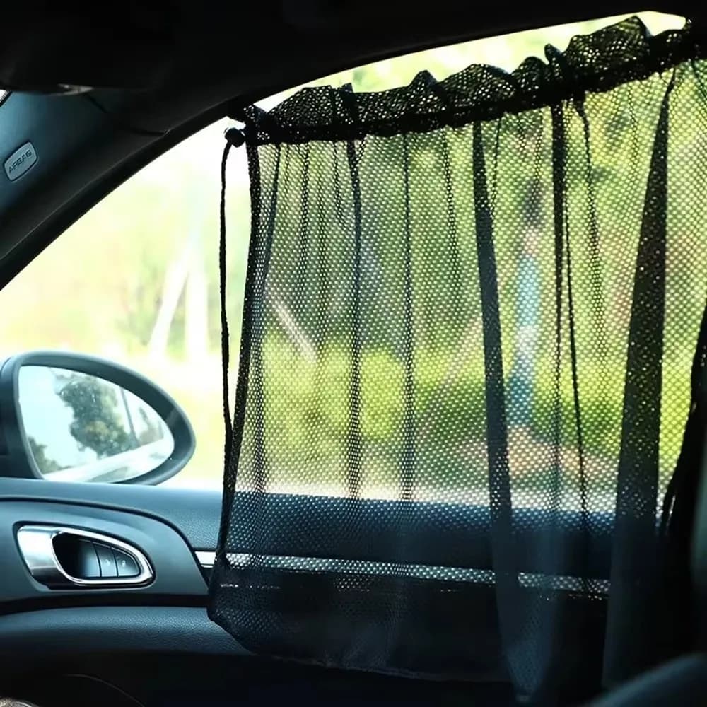 Keep Cool Cute Car Curtain Essential Car Interior Sunshade Curtain Cartoon Car Sunscreen Curtain Summer