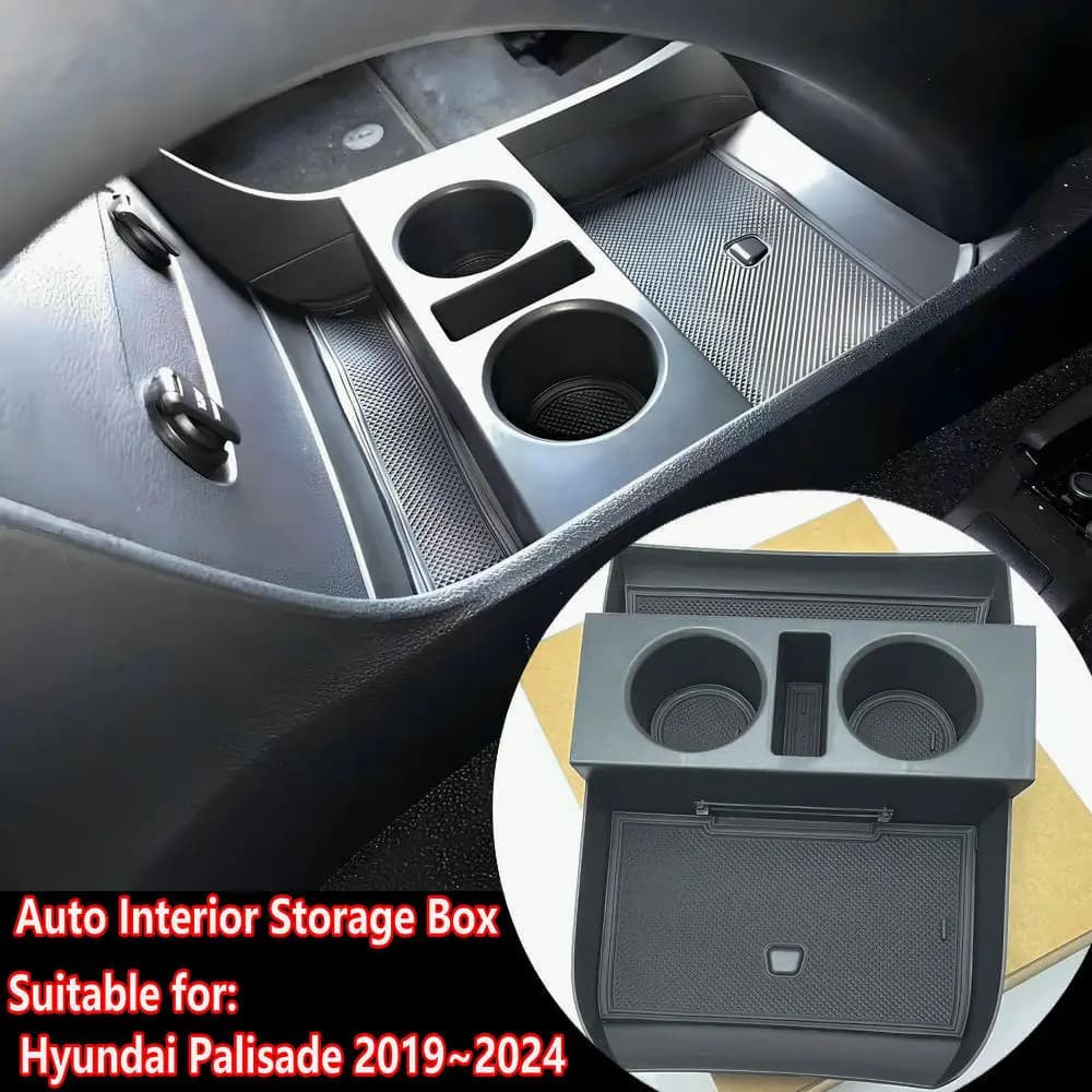 For Hyundai Palisade 2019 ~ 2022 2023 2024 Auto Interior Control Central Immagazzinaggio Box Lower Organizer Tray Accessories Car