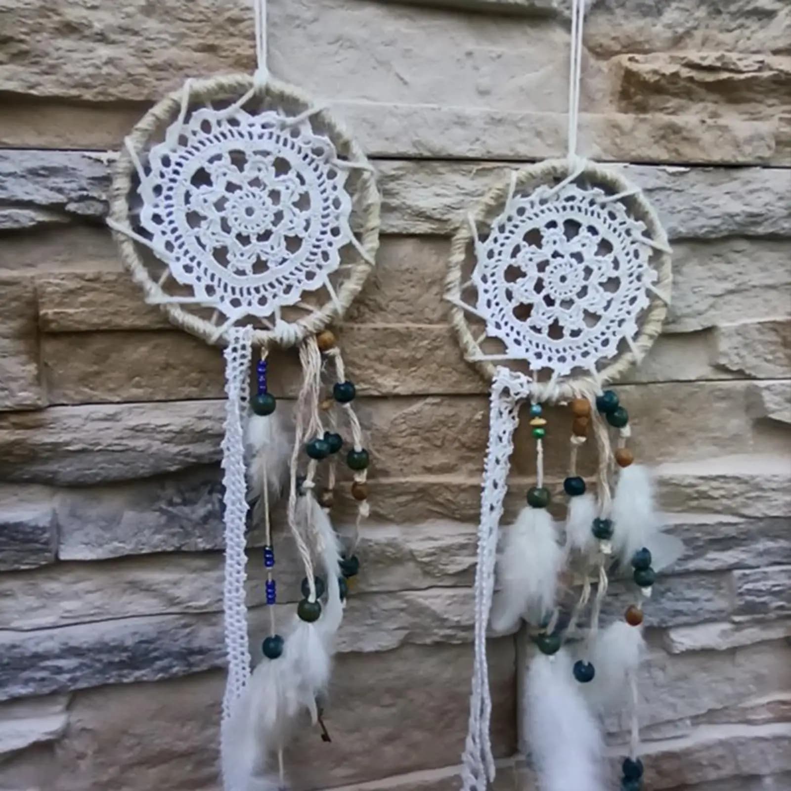 Handmade Bamboo Dreamcatcher Rings Round Embroidery Hoop Cross Stitch Material for Arts and Crafts