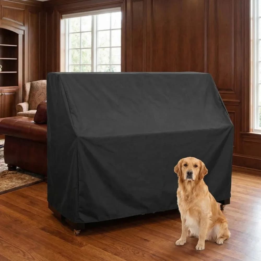 Copertura per pianoforte da interno impermeabile antipolvere 153x35x110cm, protezione solare, copertura protettiva verticale per uso domestico