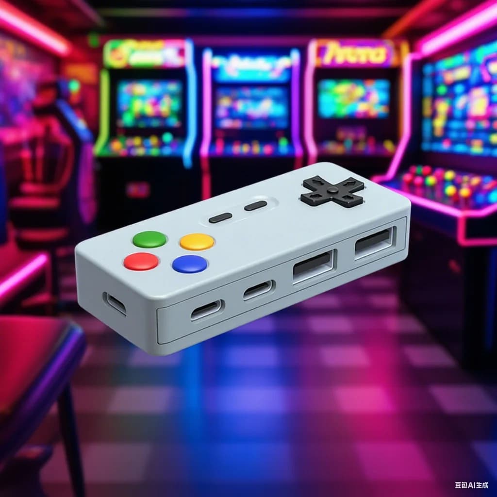 4in1 Gamepad Modellazione HUB Controller di gioco Computer USB Type-C Adattatore di interfaccia USB-C per PC portatile Mouse Tastiere U-Disk