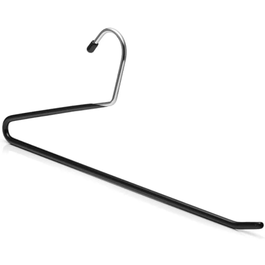 Appendiabiti per Pantaloni Antiscivolo a Gancio Aperto - Appendiabiti in Metallo Salvaspazio per Jeans e Pantaloni - Organizzazione Armadio