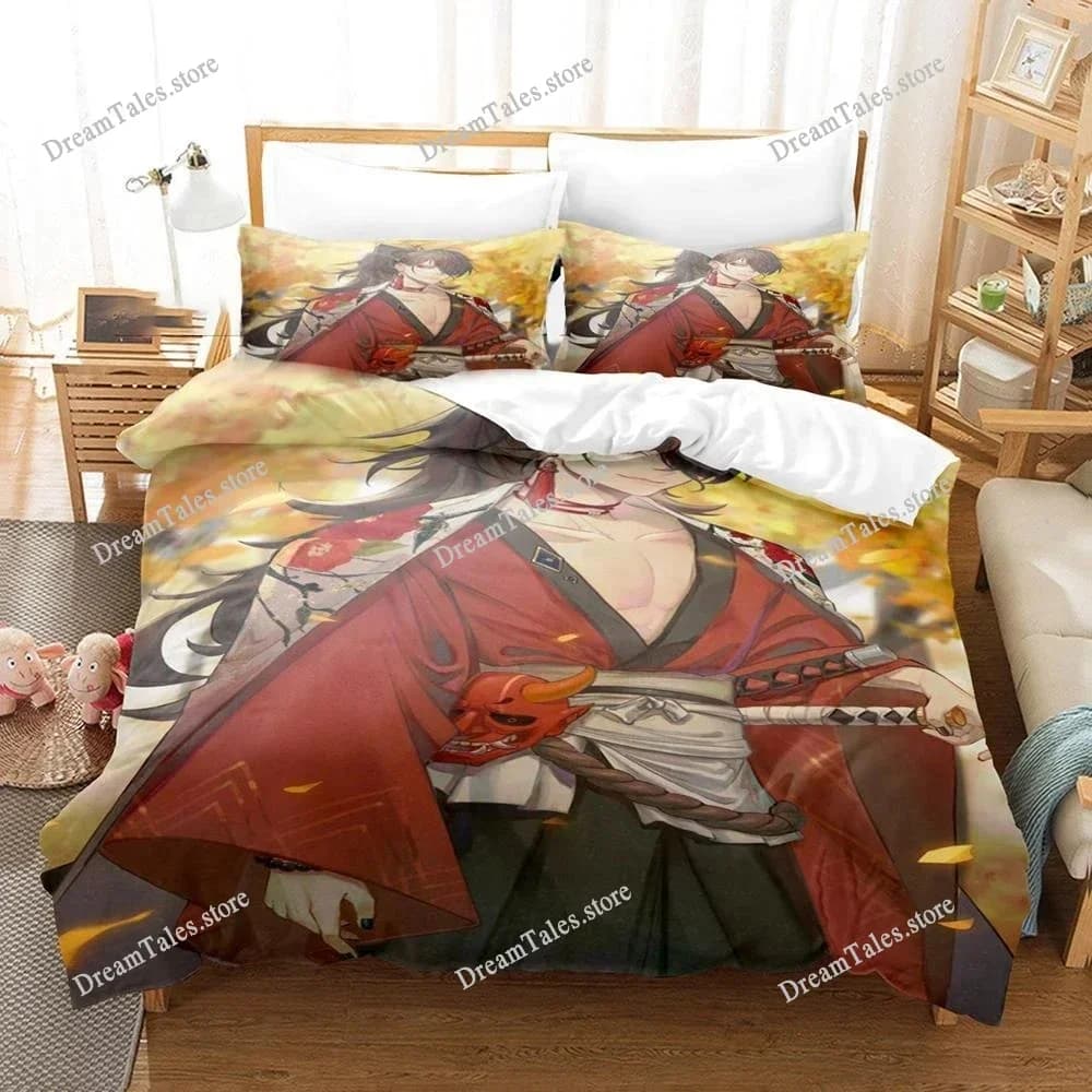 3D Printed Vox Akuma Bedding Set Boys Girls Twin Queen Size Duvet Cover Pillowcase Bed Kids Adult Fashion Home Textileextile741