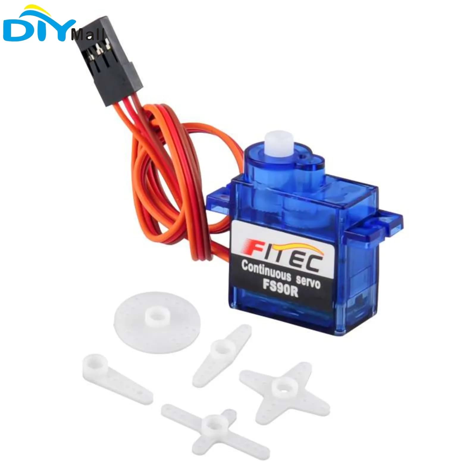 Servo FS90R 9g con Rotazione Continua a 360 Gradi, Mini Micro Servo per Progetti Robotici Arduino e Modelli Fai-da-Te