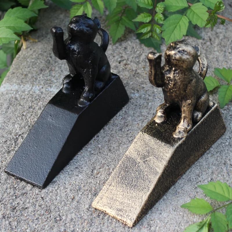 Ghisa arte giardino decorazione antivento cartone animato Anti-collisione porta cuneo creativo fermaporta tappo porta senza foro