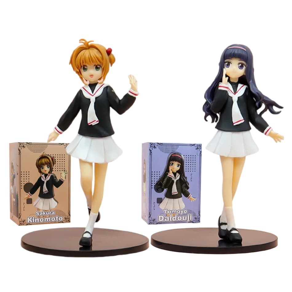 16 cm Anime Card Captor Sakura Figura Haruno Sakura Tomoyo Daidoji Azione PVC Modello Raccogliere Decorazioni Giocattolo Regalo In Magazzino
