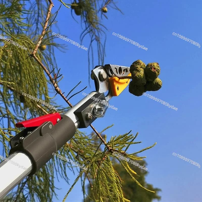 Telescopic Scissors for Fruit Harvesting and Potting Coppers 1.8-3M, Hand Saw for Tree Powering, Fruit Harvest Tools