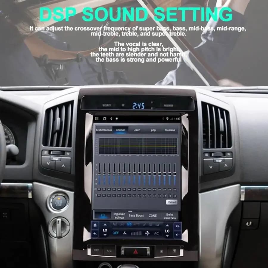 12.1" Android For Toyota Land Cruiser 200 LC200 2008-2015 Stereo Autoradio Multimedia Player Wireless CarPlay Car GPS Navigation