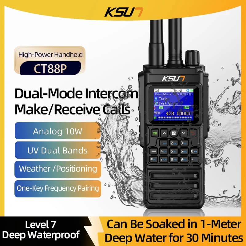 4G LTE Global POC Walkie Talkie Smart Intercom Radio portatile professionale a lungo raggio impermeabile per affari all'aperto KSUN