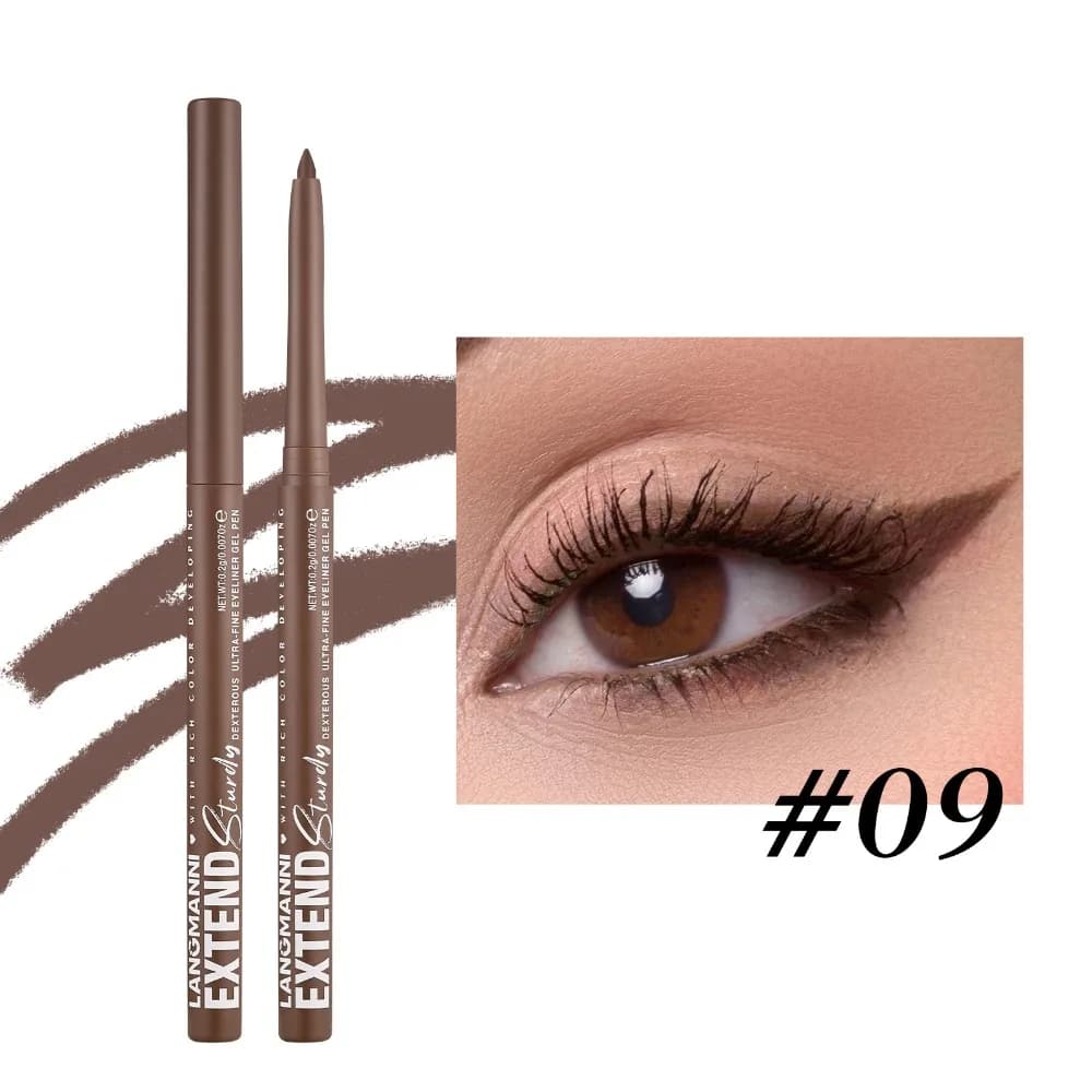 Eyeliner Verde Glitterato a Rapida Asciugatura, Impermeabile, Lunga Durata, Resistente alle Sbavature, Stick Ombretto Effetto Opaco, Penna Correttore per Uso Quotidiano