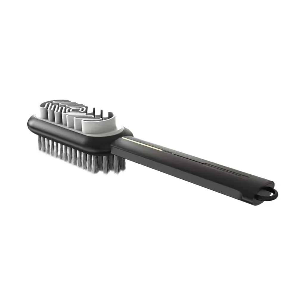 Portable Double Sided Cleaning Brush Long Handle Convenient Shoes Brush Multi-functional Washing Brush Household