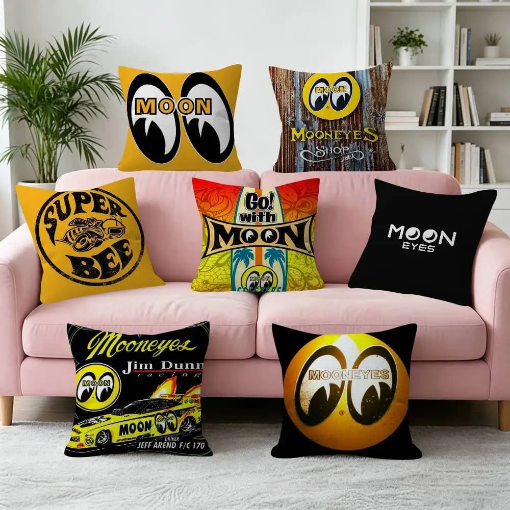 Fashion Brands M-Mooneyes Pillow Gift Home Office Decoration Bedroom Sofa Car Cushion Cover case 45x45