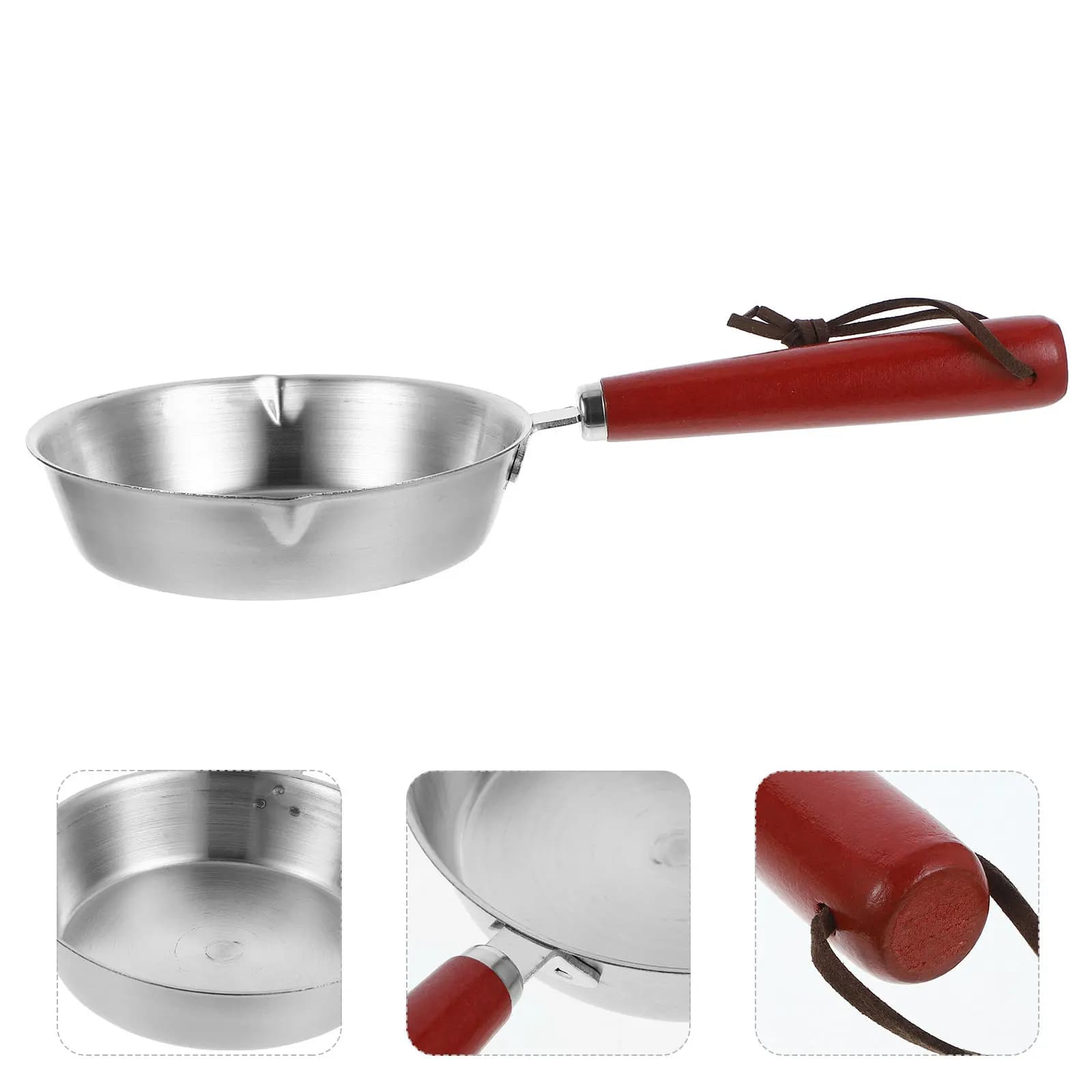 Small Padella Anti-Agent for Eggs, Mini Friggitrice for Breakfast, Omelette, Pancake, Egg Fritte, Portable, Lightweight, Compatible with All Types of Stoves