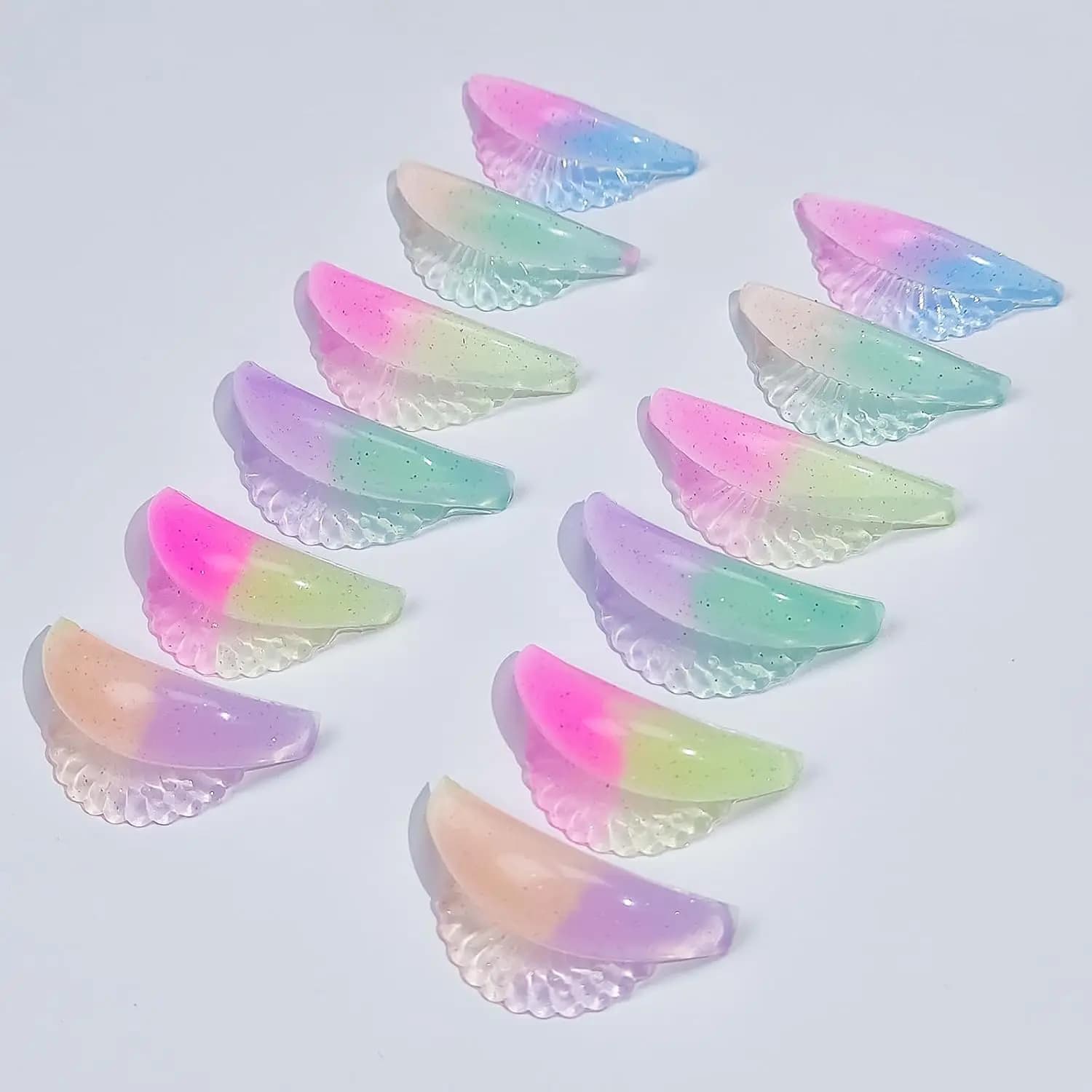 LOMANSA Lash Lift Pads 12 Piece Silicone Lash Lift Rods with 'C' Curl Super Soft & Sticky Extreme Eyelash Curler DIY Makeup Tool