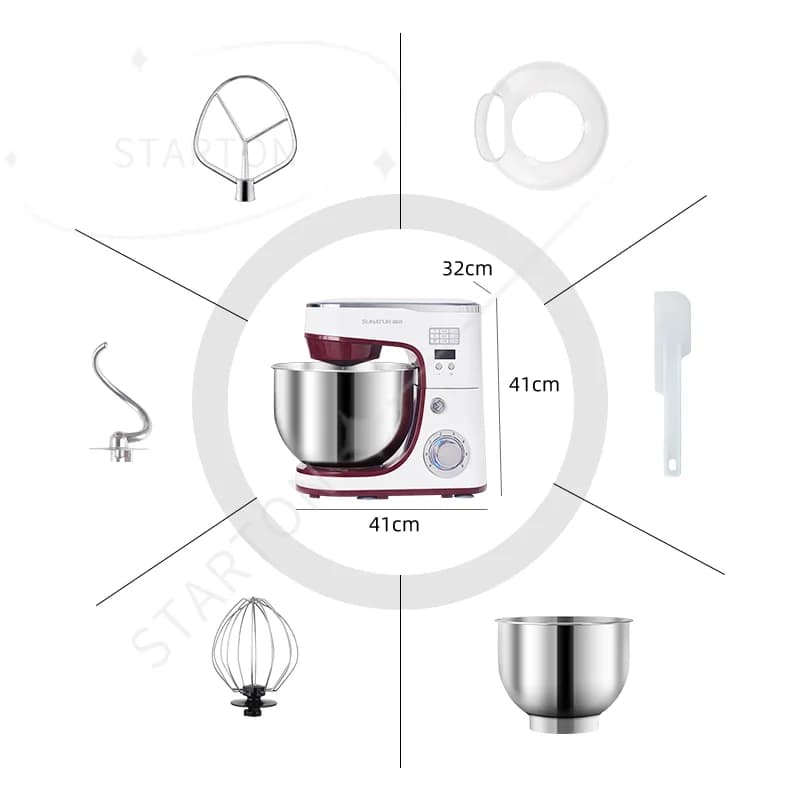Frullatore da cucina elettrico: robot da cucina con frullino planetario, supporta la impastatrice, il processore per elettrodomestici
