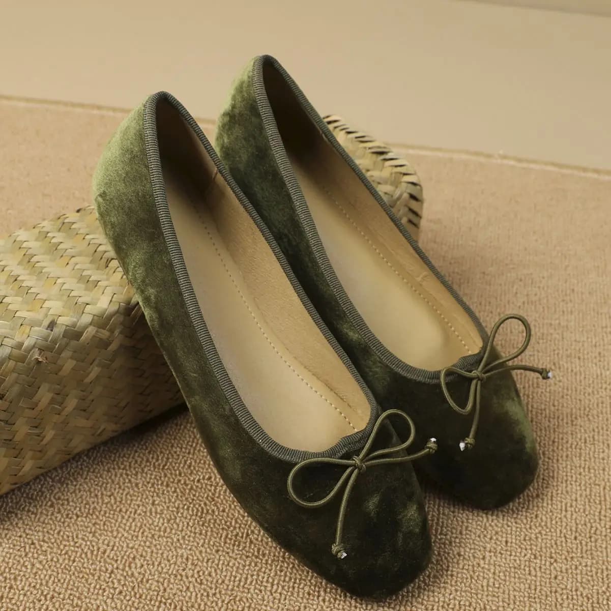 Scarpe da donna Punta tonda Mocassini con fondo morbido Donna Appartamenti comodi Scarpe da barca casual Ballerine con papillon Scarpe da donna