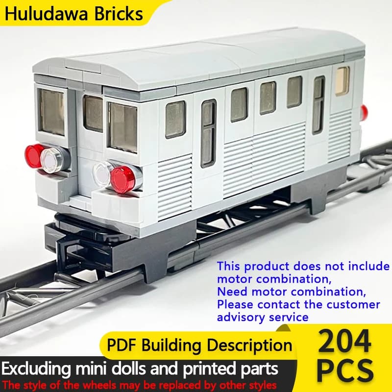 City Car Model MOC Building Bricks NY-Style Subway Carriage Modular Technology Children Holiday Gifts Assemble Toys Suit