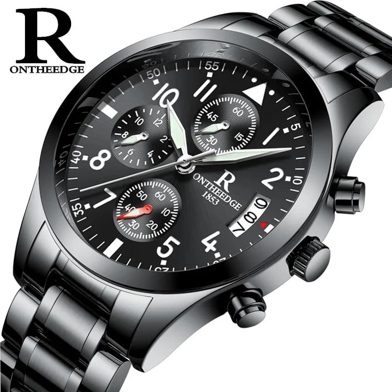 ONTHEEDGE foreign trade hot-selling models, genuine famous brand large dial men's waterproof fashion watch men