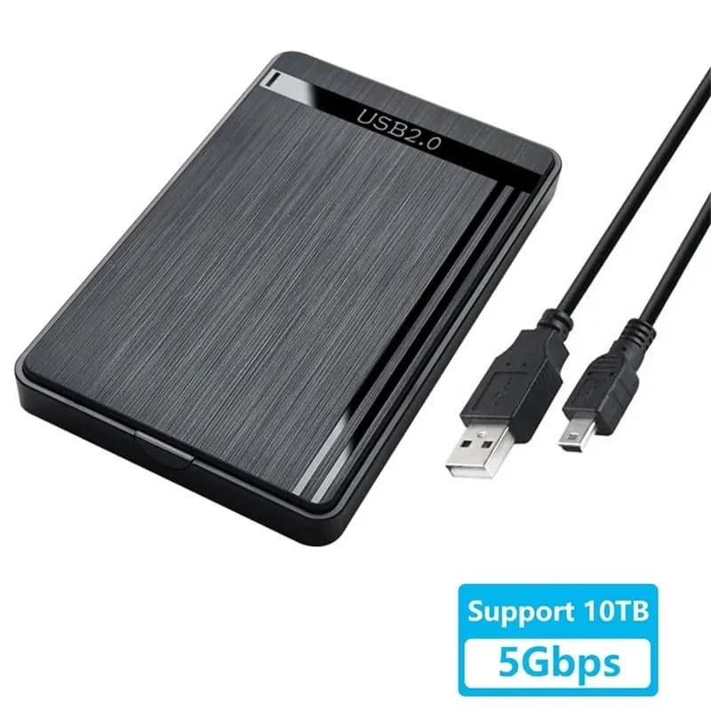 Custodia per HDD da 2,5 "SATA a Tipo C Custodia per disco rigido mobile esterno per laptop PC Custodia per velocità 5 Gbps Custodia per HDD SSD SATA