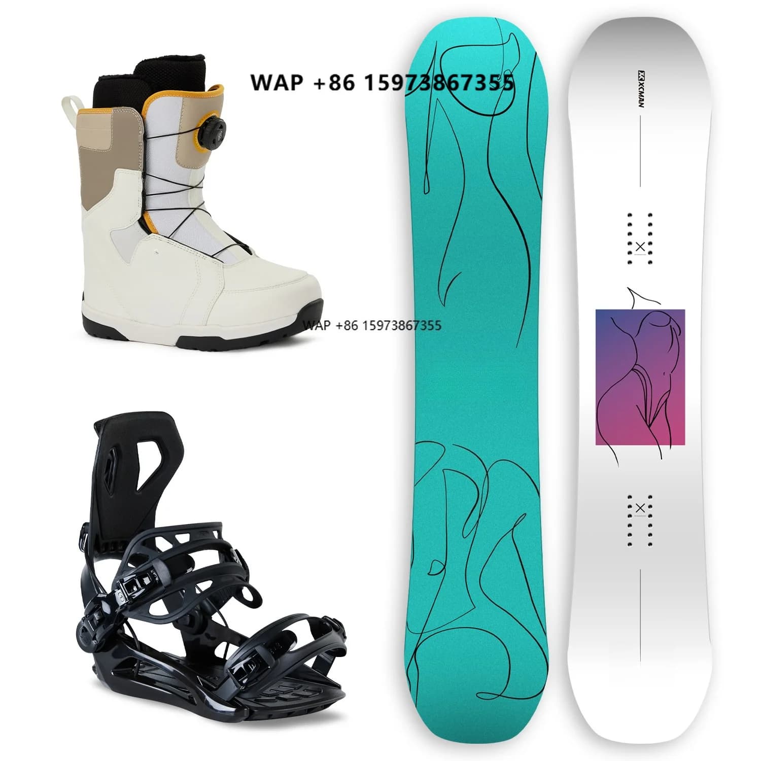 Norway Snowboard Boots Binding packages set Alps Ski in stock hot sale